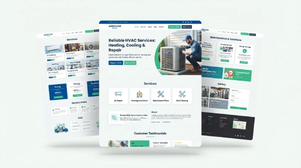 Small business HVAC website design