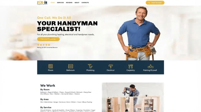 Handyman Small Business Website Design
