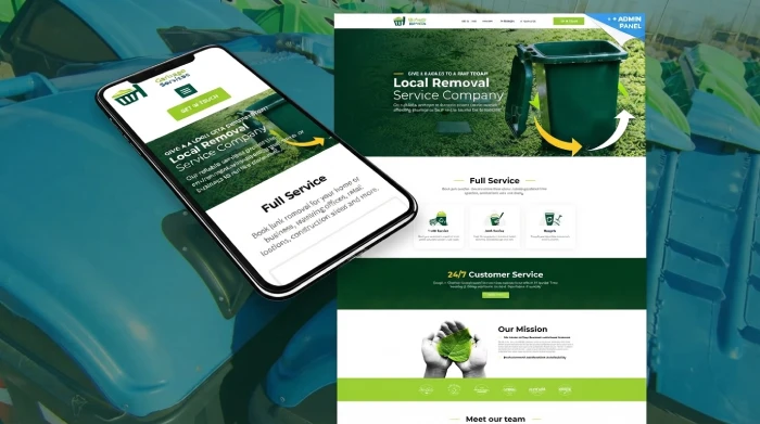 Junk Removal Small Business Website Design