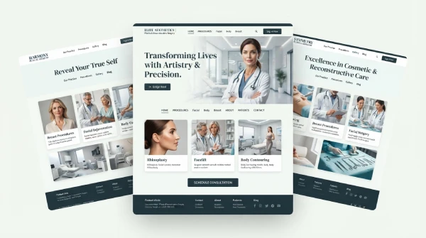 Plastic surgeon website design